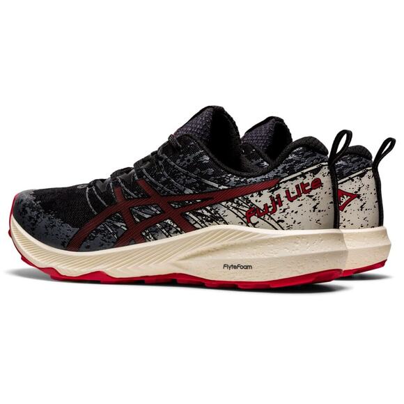 ASICS Fuji Lite 2 Men\'s Athletic Running Shoes, Black/Electric RED US 9 main image 9